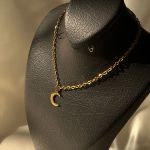 گردنبند استیل ماه | JCHK-12377