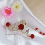 کلیپس فلزی گل رز مخمل  | JCHK-12629