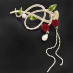  گیره چفتی گل رز قرمز | JCHK-12641