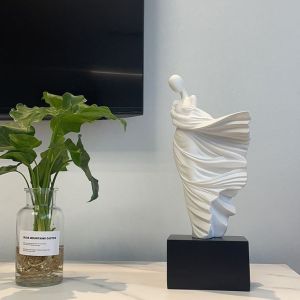 مجسمه دکوری بانو و رقص باد | JCHK-12737