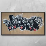 تابلو نقاشی دیواری خلاق | JCHK-12777