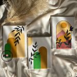 بوم نقاشی مینیمال 3 عددی | JCHK-12748