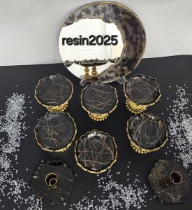 هفتسین رزینی مشکی طلایی | JCHK-13349