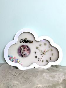ساعت دیواری اتاق کودک‌ رزینی  | JCHK-12934