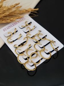 گوشواره حلقه ای استیل | JCHK-12961