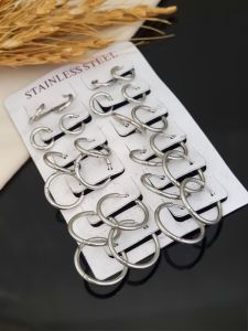 گوشواره حلقه ای استیل  | JCHK-12963
