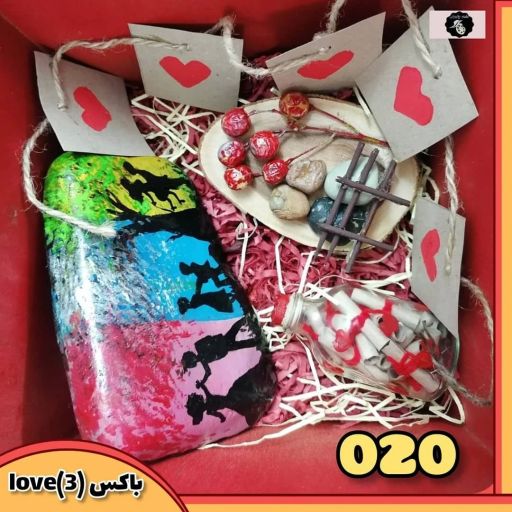 جعبه زیبا و تزیینی ولنتاین love3 | JCHK-3202