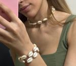 گردنبند صدف،اکسسوری دریایی | JCHK-13126