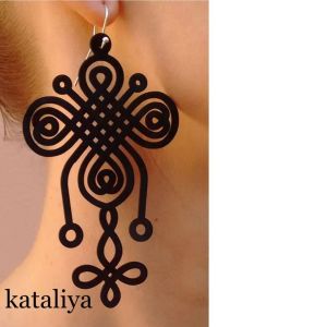 گوشواره دخترونه چرمی | JCHK-1155