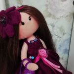 عروسک روسی لباس بنفش | JCHK-1539