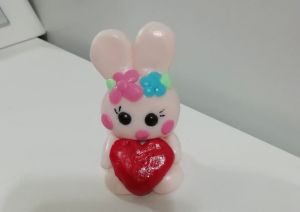 دکوری خرگوش خمیر گل چینی | JCHK-1786