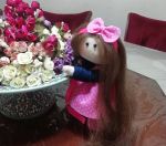 عروسک روسی لباس صورتی | JCHK-2040