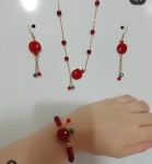 ست زیورآلات یلدا انار | JCHK-4783