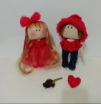 عروسک دوتایی ولنتاین بی جعبه | JCHK-4844