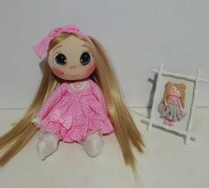 عروسک دست ساز نیلی | JCHK-5076