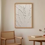 تابلو دکوراتیو برگ برجسته | JCHK-13275