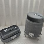 جا دستمال کاغذی و سطل مخملی  | JCHK-13303