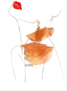 گوشواره حریری دخترونه | JCHK-3736