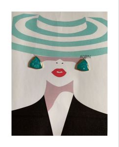 گوشواره آبی تیفانی | JCHK-3739