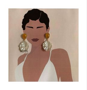 گوشواره خاص صدفی | JCHK-3753