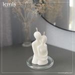 شمع دستساز مدل آغوش زوج | JCHK-13404