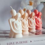 شمع دستساز مدل آغوش زوج | JCHK-13404