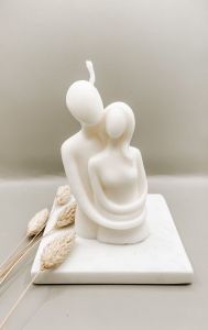 شمع دستساز مدل آغوش زوج | JCHK-13404