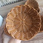 سبد سبزی مدل حصیری دستبافت قابل شستشو  | JCHK-13506