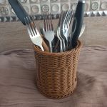 جا قاشقی گرد حصیر بافی  | JCHK-13507