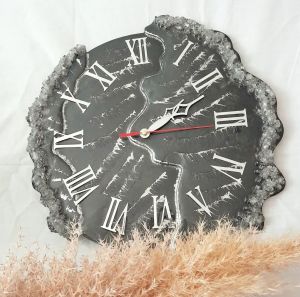 ساعت دیواری دفرمه رزینی  | JCHK-13595