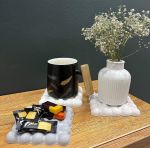 زیرلیوانی مرواریدی سنگی | JCHK-13638