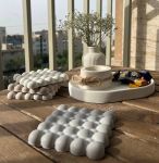 زیرلیوانی مرواریدی سنگی | JCHK-13638