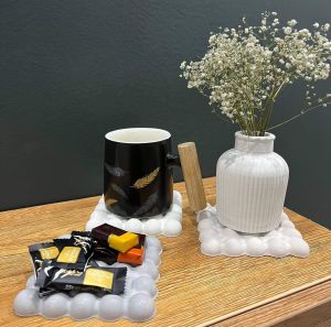 زیرلیوانی مرواریدی سنگی | JCHK-13638