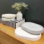 سینی بیضی سنگی | JCHK-13639