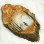 دیوارکوب چوبی طرح پاییزی | JCHK-3140