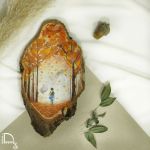 دیوارکوب چوبی طرح پاییزی | JCHK-3140