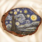 دیوارکوب چوبی طرح غروب| JCHK-3147