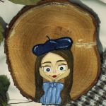 دیوارکوب طرح دختر مو بلنددی| JCHK-3157