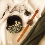 دیوارکوب چوبی طرح گل | JCHK-3170