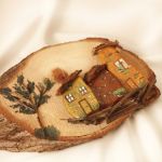 دیوارکوب چوبی طرح خونه | JCHK-3177