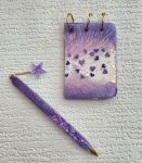 ست دفترچه و خودکار رزینی  | JCHK-13773