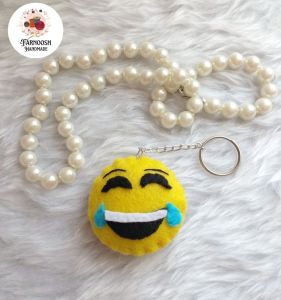 جاسوئیچی نمدی طرح ایموجی خنده | JCHK-13928