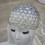 کلاه قلاب بافی روسی کلاه قلاب بافی پولکی | JCHK-13995