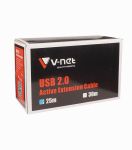 کابل افزایش طول USB وی نت ۲۵متری V-CUE20250 | JCHK-14055