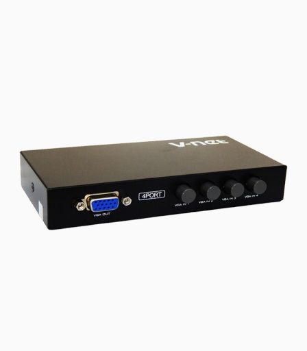 سوئیچ ۴ پورت VGA دستی وی نت V-SWVGAM04 | JCHK-14070