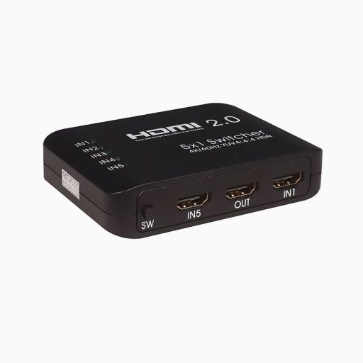 سوئیچ ۵ پورت HDMI کی نت پلاس KP-SWHD2005 با ریموت کنترل | JCHK-14189