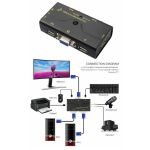 مانیتور سوئیچ VGA کی نت پلاس ۲ پورت KP-SWKV002 | JCHK-14191