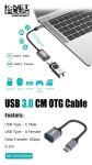 تبدیل OTG تایپ سی به USB 3.0 کی نت پلاس KP-COTG30CM | JCHK-14247