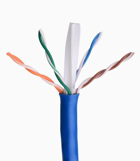 کابل شبکه Cat6 SFTP کی نت پلاس KP-NL6S00305 طول 305 متر | JCHK-14266