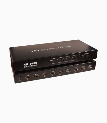 سوئیچ ۸ پورت HDMI کی نت KS728 با ریموت کنترل | JCHK-14306